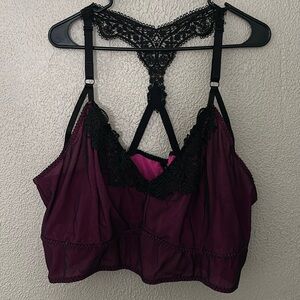 Torrid Bralette Plus Size Women’s 5/5X Black/Pink